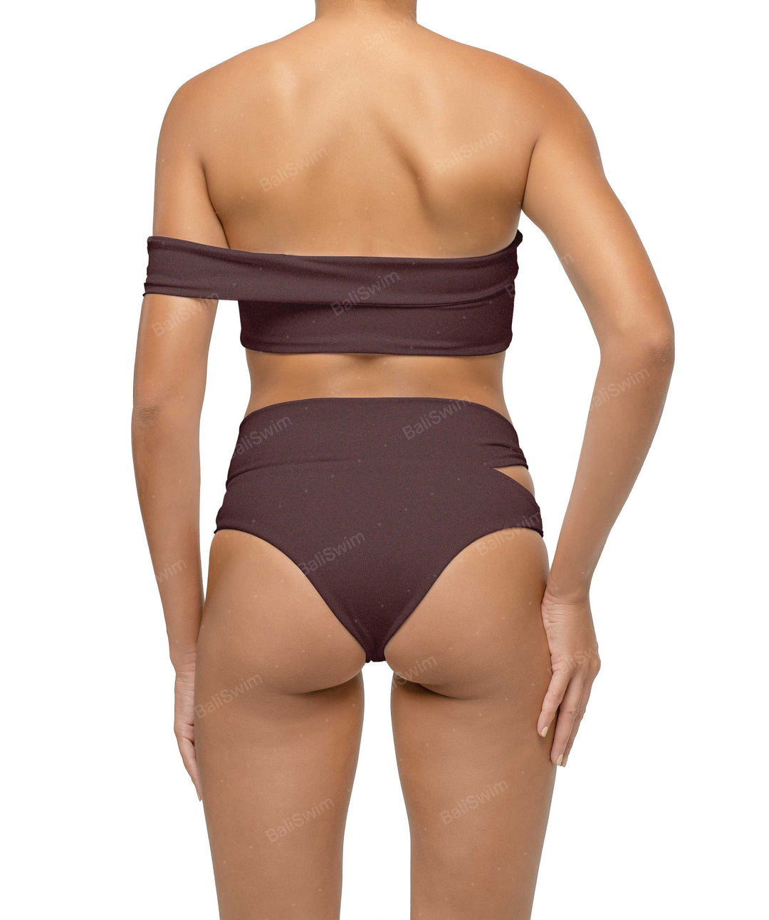 BSWS-T125 Asymetrical Off the Shoulder Bikini Top