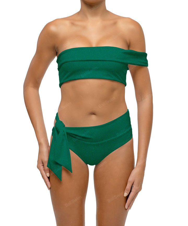 BSWS-T125 Asymetrical Off the Shoulder Bikini Top