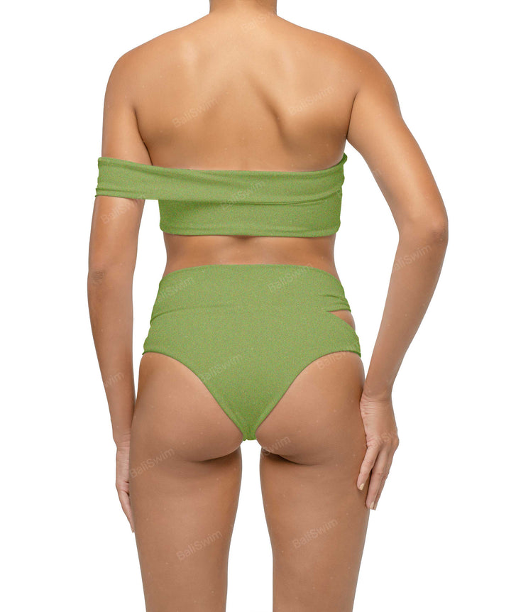 BSWS-T125 Asymetrical Off the Shoulder Bikini Top
