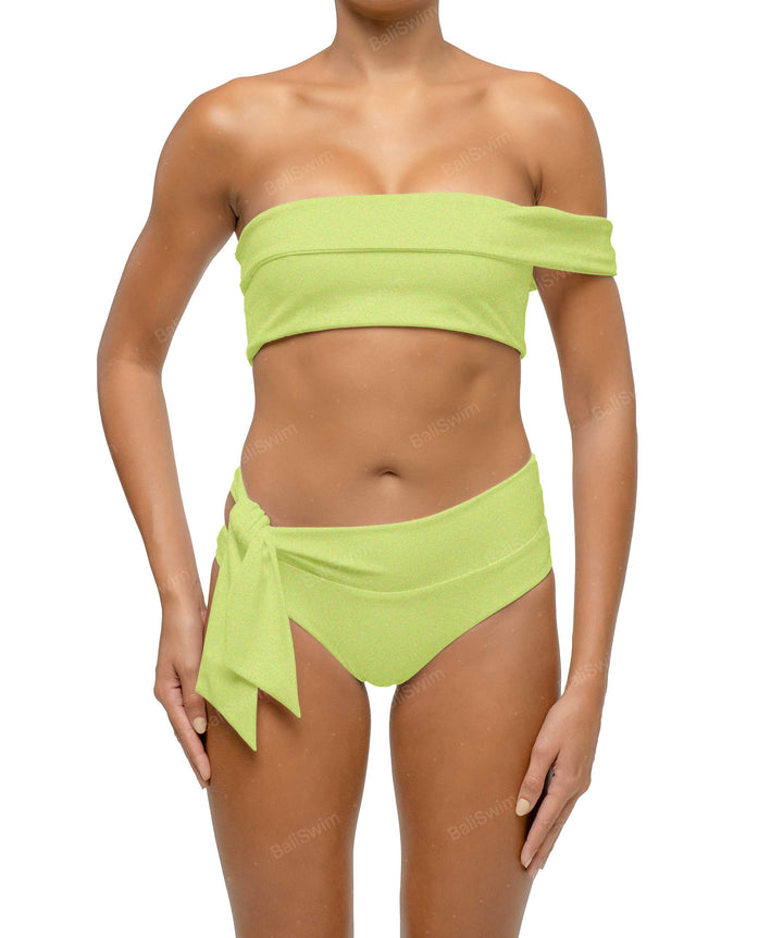 BSWS-T125 Asymetrical Off the Shoulder Bikini Top
