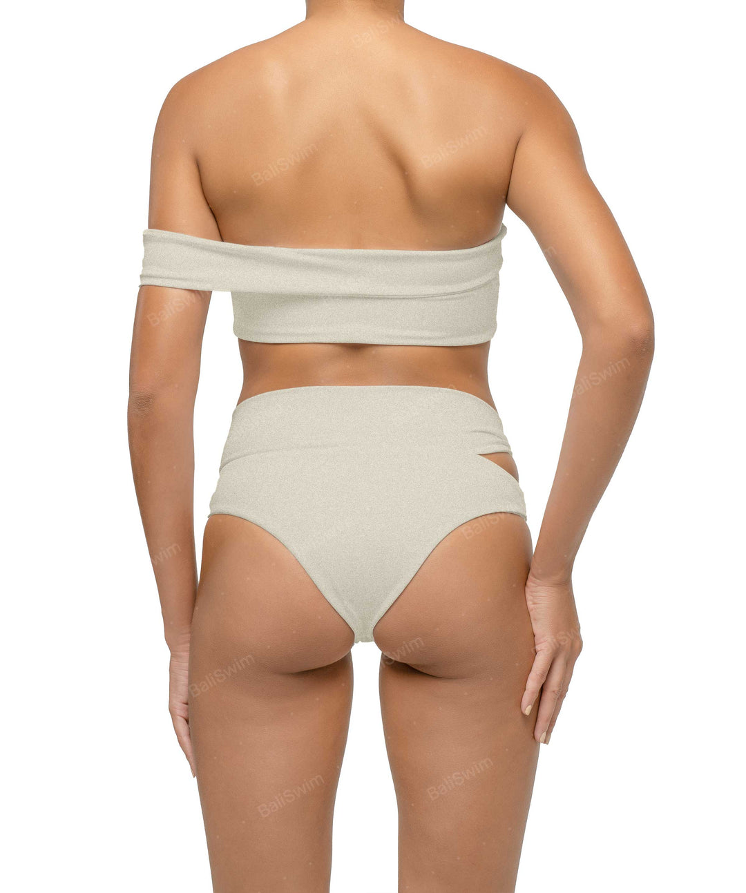 BSWS-T125 Asymetrical Off the Shoulder Bikini Top