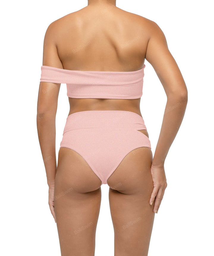 BSWS-T125 Asymetrical Off the Shoulder Bikini Top