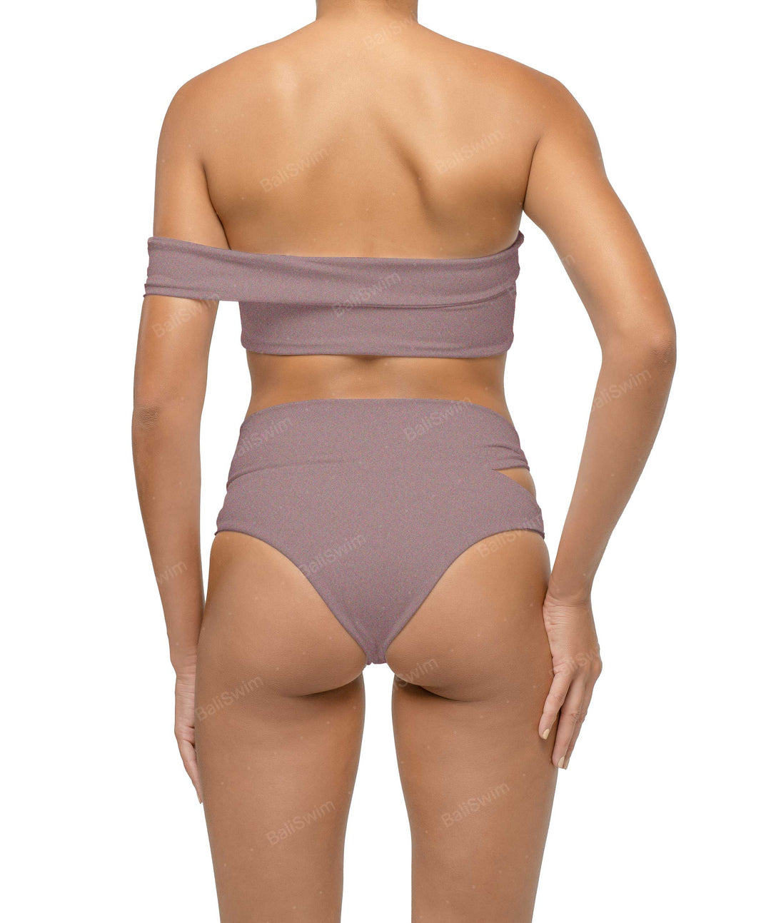 BSWS-T125 Asymetrical Off the Shoulder Bikini Top