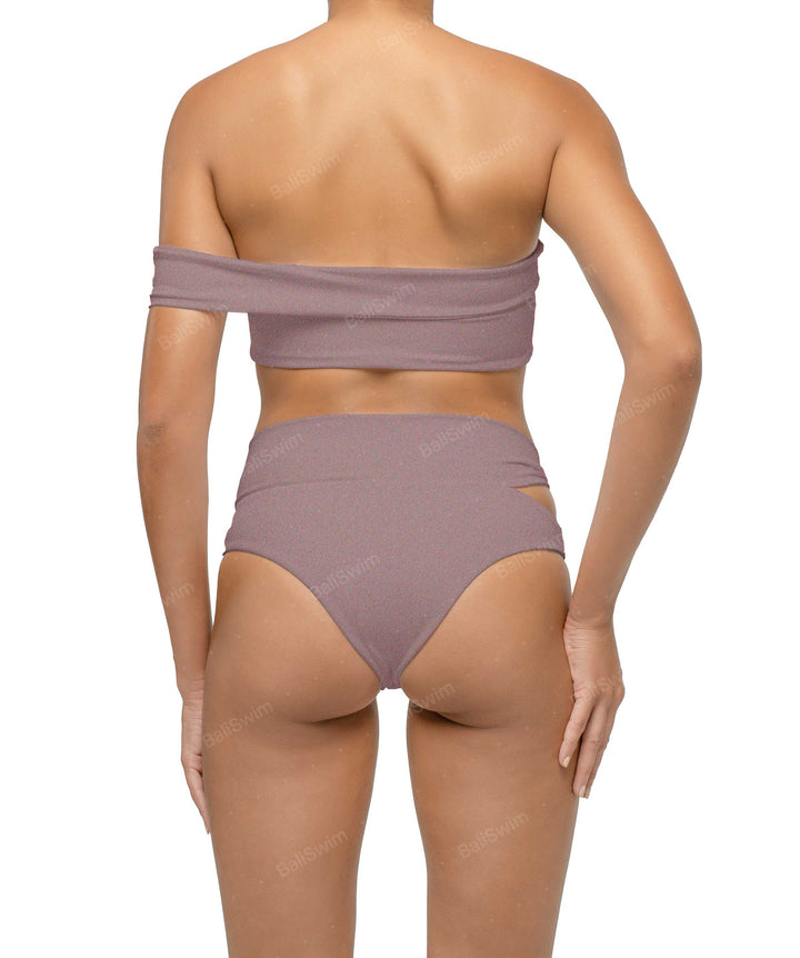 BSWS-T125 Asymetrical Off the Shoulder Bikini Top