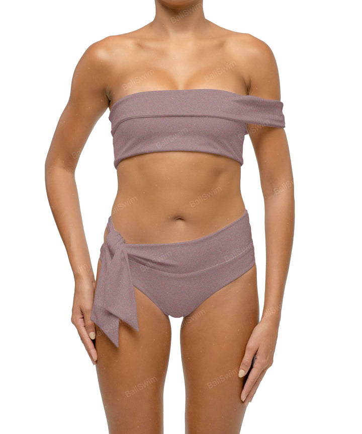 BSWS-T125 Asymetrical Off the Shoulder Bikini Top