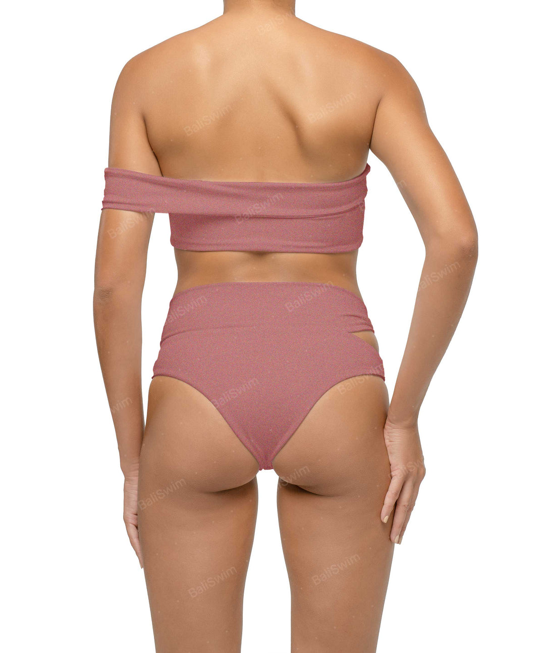 BSWS-T125 Asymetrical Off the Shoulder Bikini Top