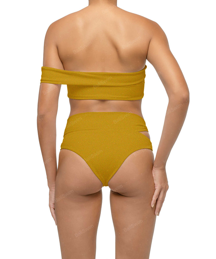 BSWS-T125 Asymetrical Off the Shoulder Bikini Top