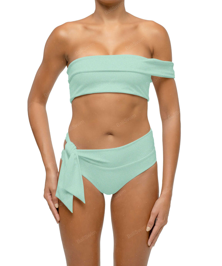 BSWS-T125 Asymetrical Off the Shoulder Bikini Top