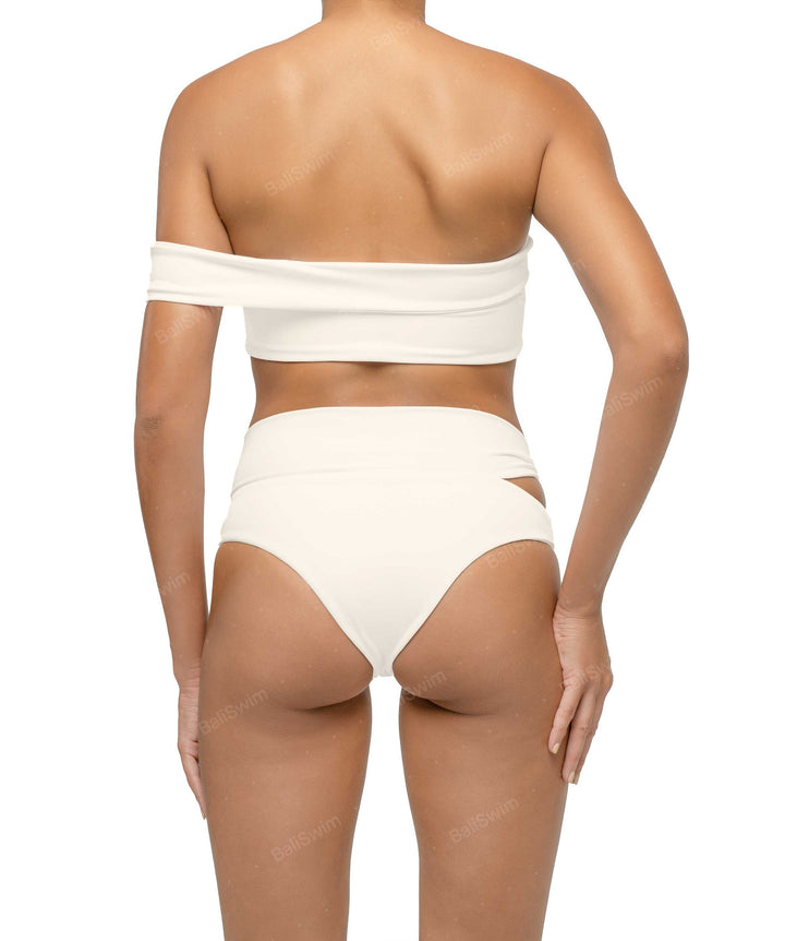 BSWS-T125 Asymetrical Off the Shoulder Bikini Top