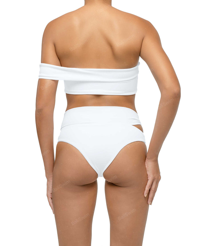BSWS-T125 Asymetrical Off the Shoulder Bikini Top