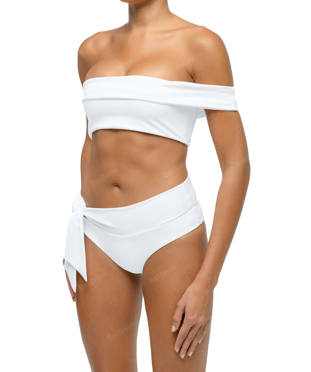 BSWS-T125 Asymetrical Off the Shoulder Bikini Top