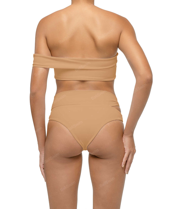 BSWS-T125 Asymetrical Off the Shoulder Bikini Top