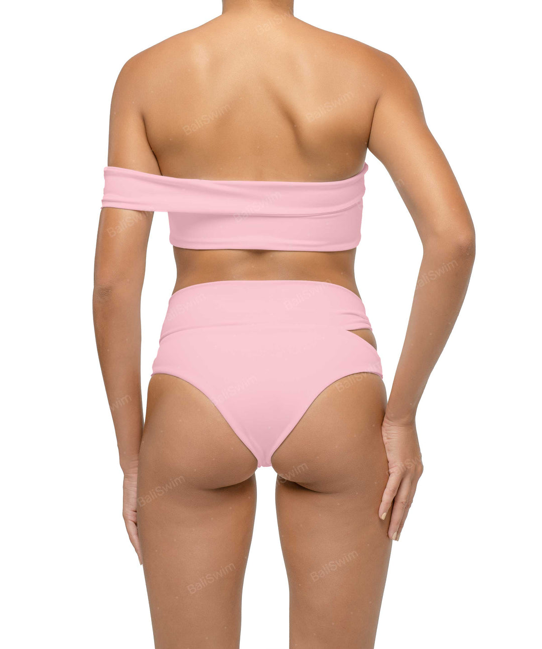 BSWS-T125 Asymetrical Off the Shoulder Bikini Top
