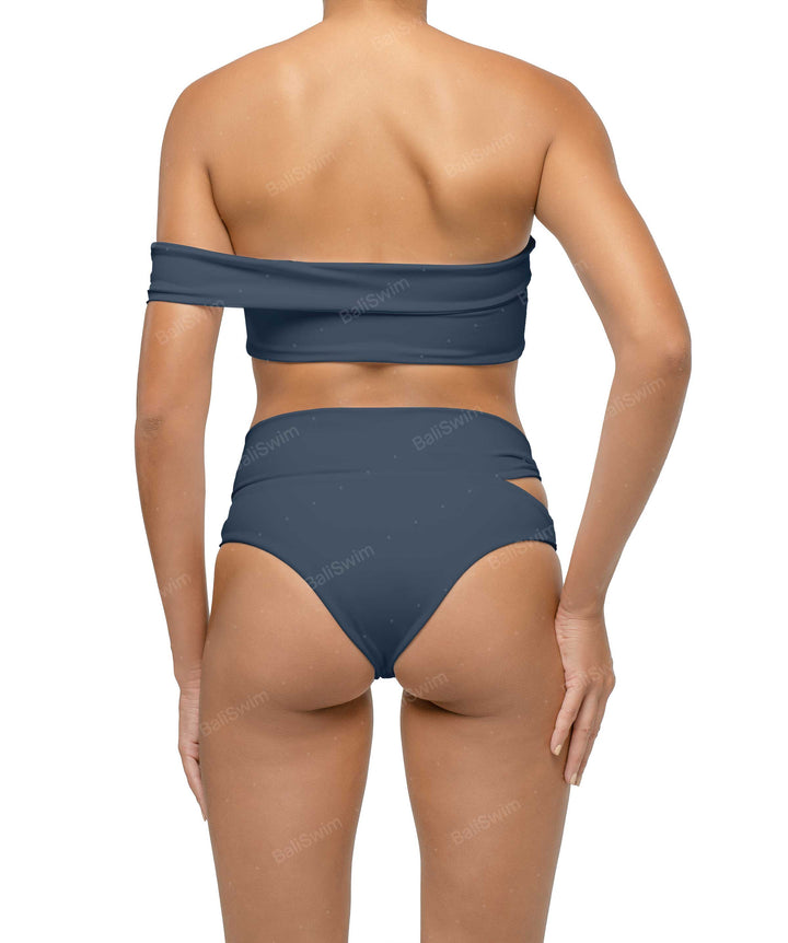 BSWS-T125 Asymetrical Off the Shoulder Bikini Top