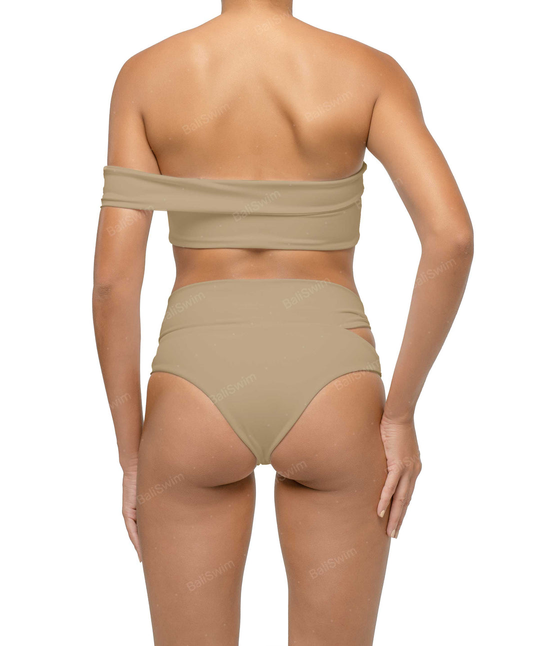 BSWS-T125 Asymetrical Off the Shoulder Bikini Top
