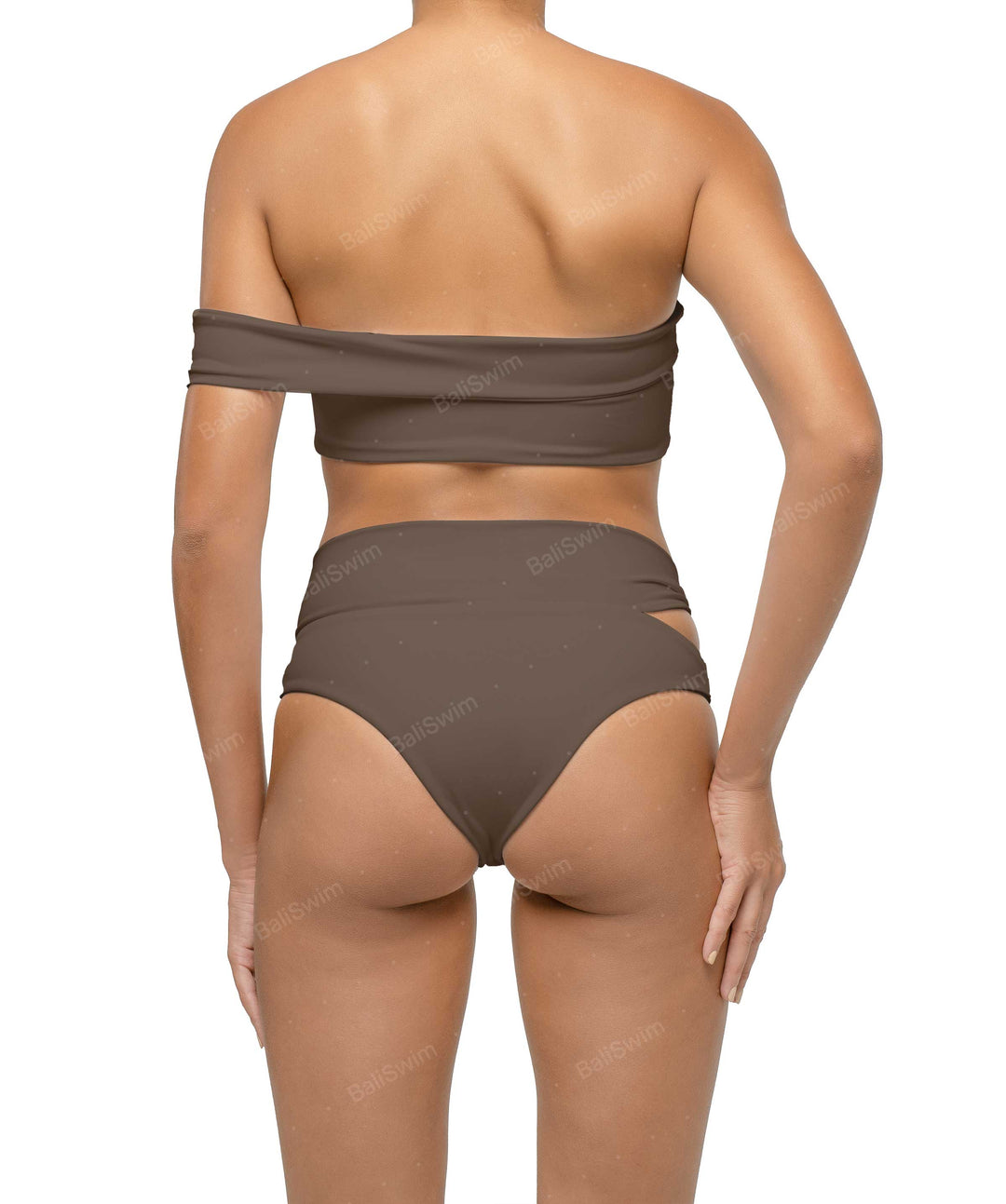 BSWS-T125 Asymetrical Off the Shoulder Bikini Top