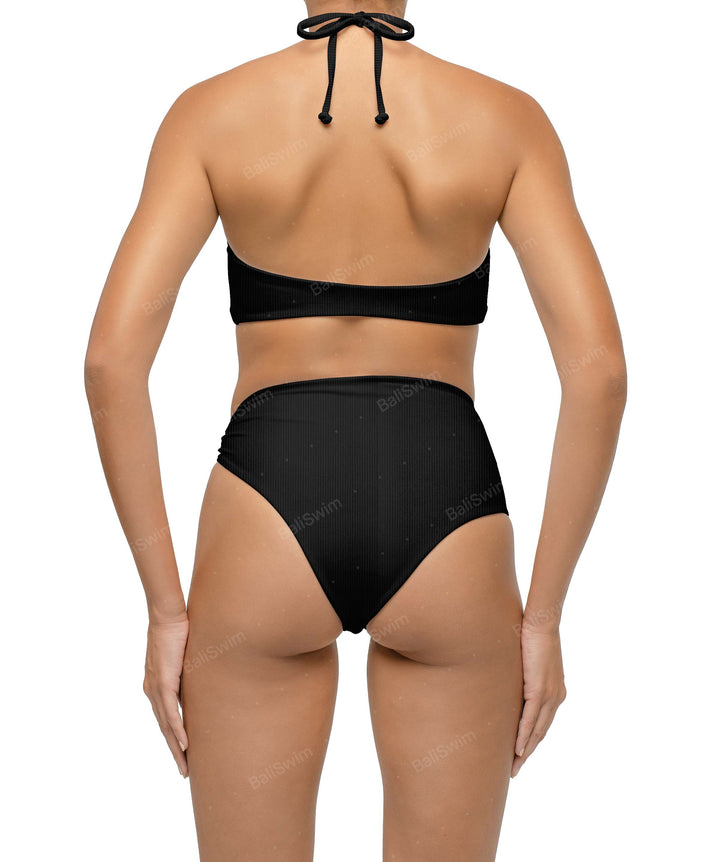 BSWS-B126 Asymetrical Wave Ring Bikini Bottom