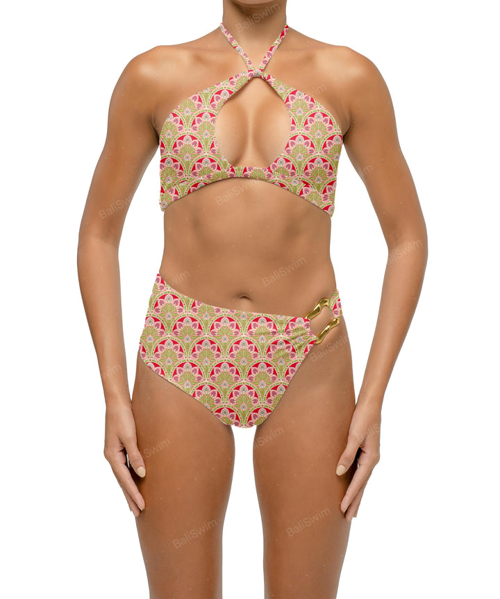 BSWS-B126 Asymetrical Wave Ring Bikini Bottom