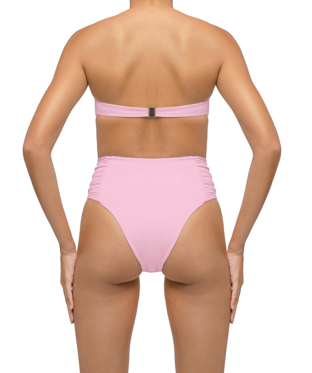 BSWS-T127 Shirred Twisted Front Bandeau Top