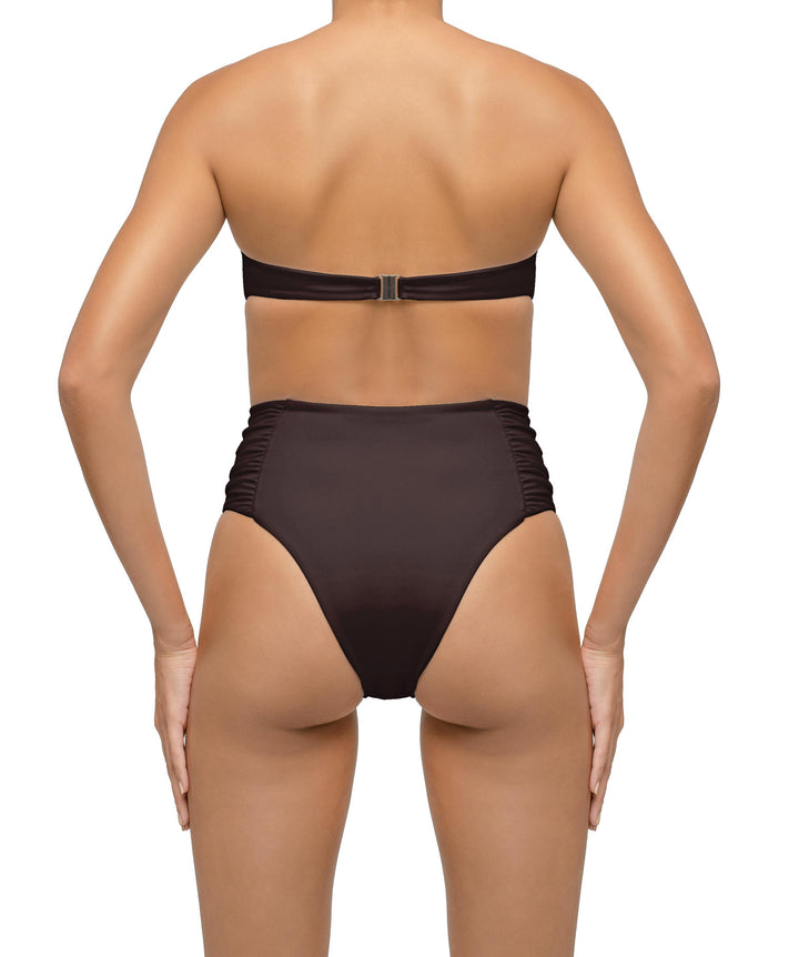 BSWS-T127 Shirred Twisted Front Bandeau Top