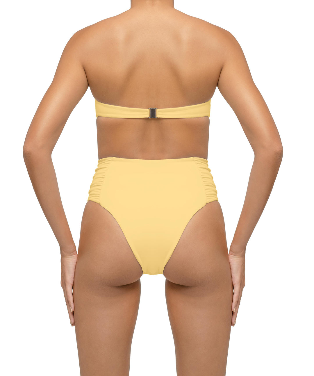 BSWS-T127 Shirred Twisted Front Bandeau Top