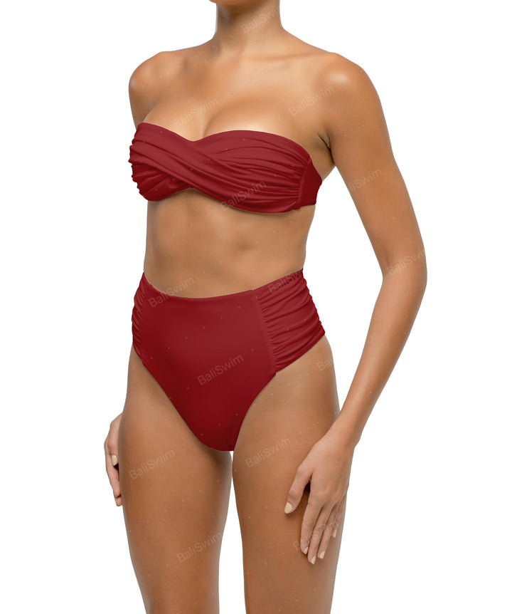 BSWS-T127 Twist Bandeau Bikini Top