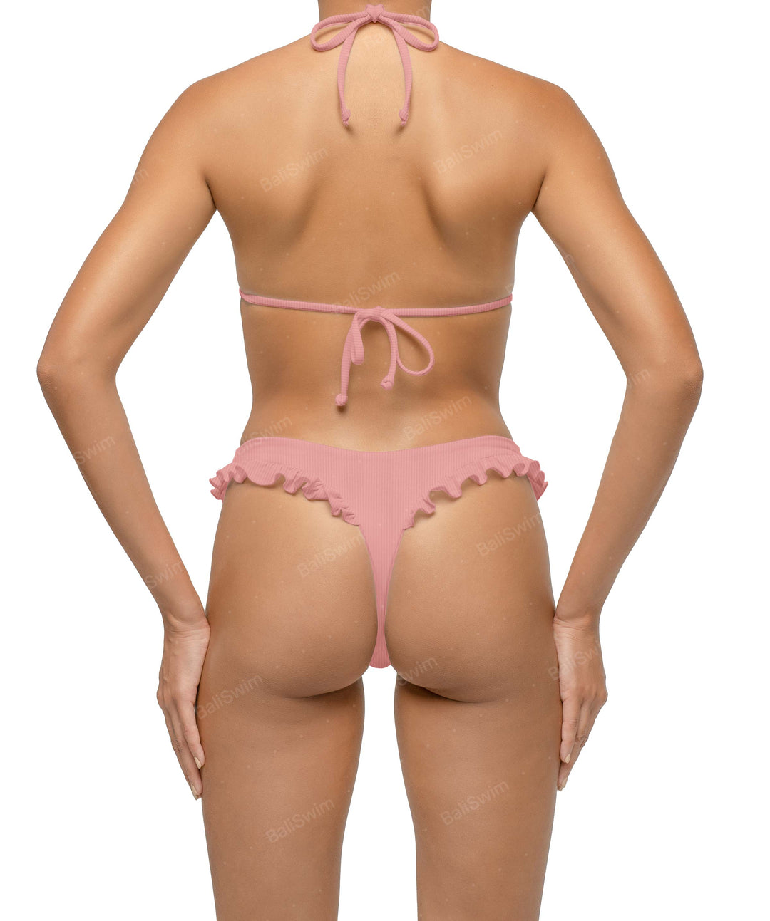 BSWS-T130 Ruffle Triangle Bikini Top