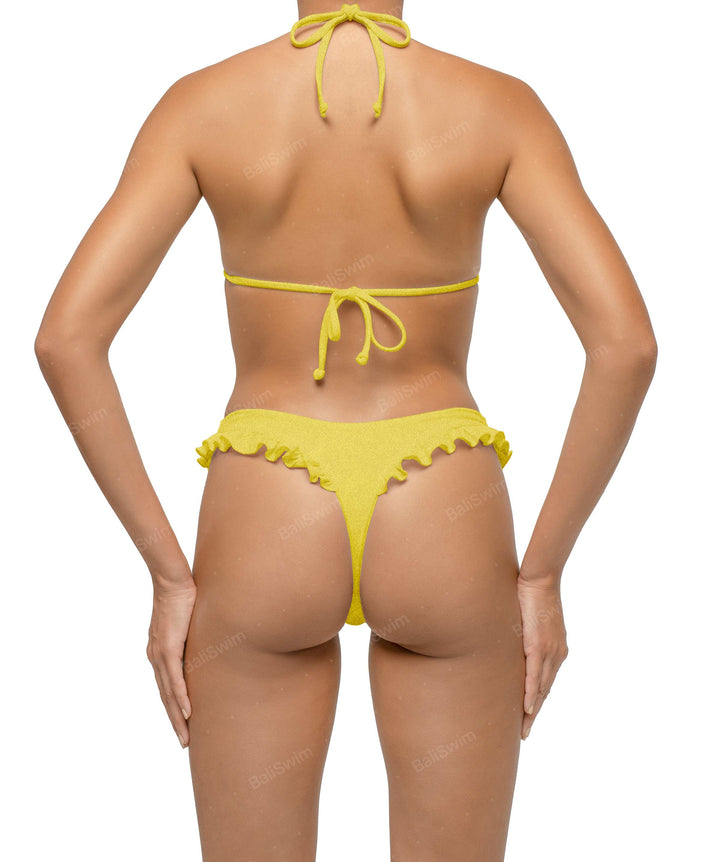 BSWS-T130 Ruffle Triangle Bikini Top