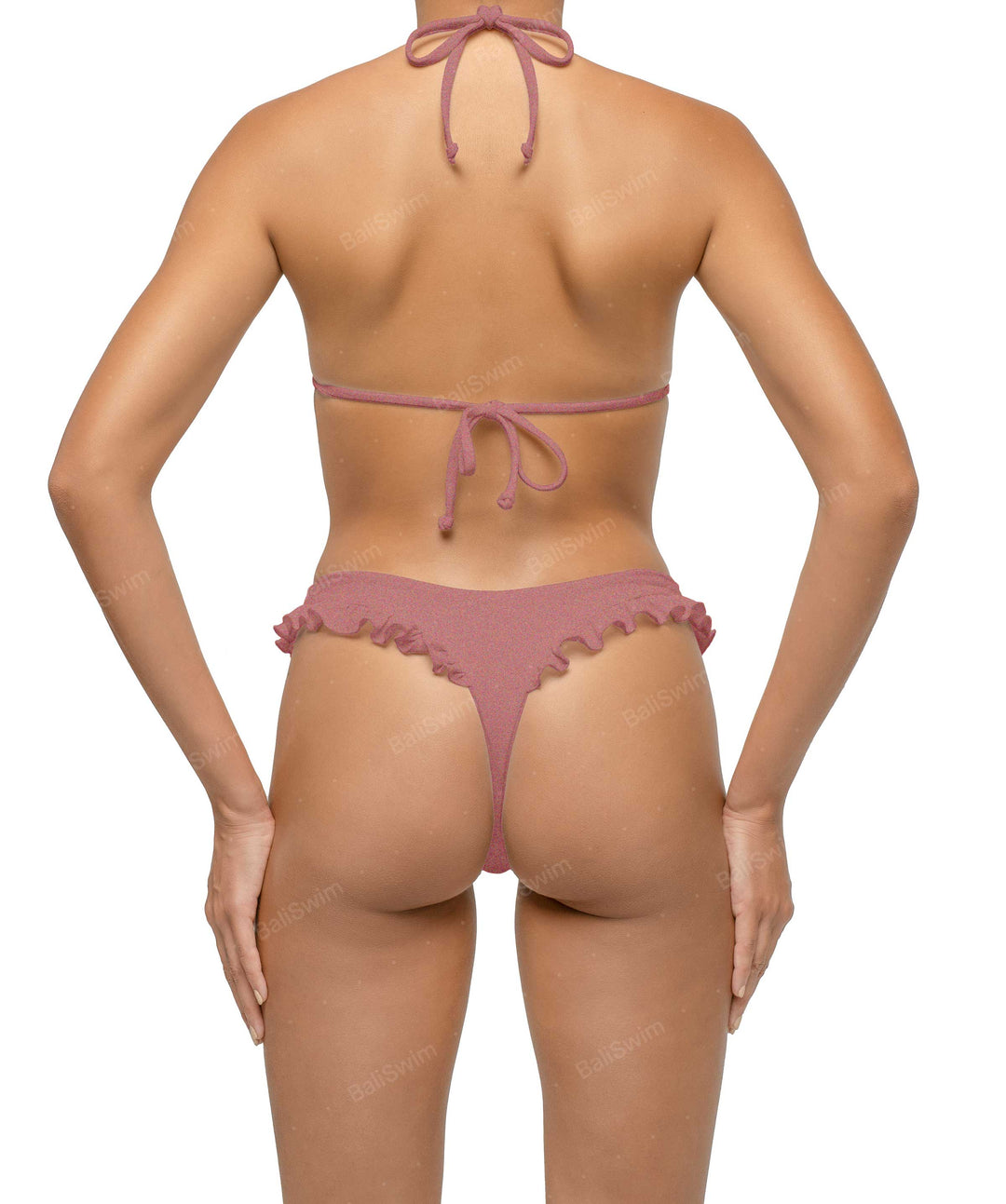 BSWS-T130 Ruffle Triangle Bikini Top