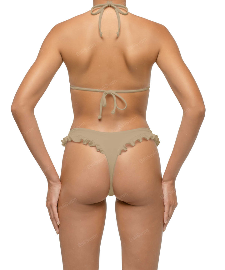 BSWS-T130 Ruffle Triangle Bikini Top