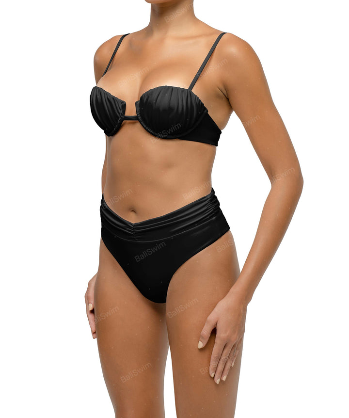 BSWS-B131 Ruched Bikini Bottom