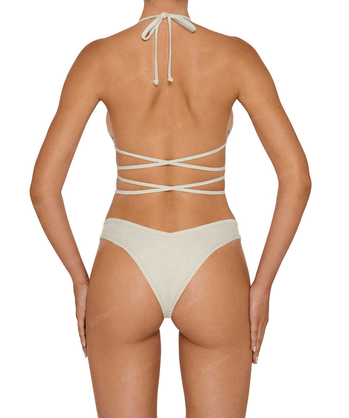 BSWS-B135 V Ruched Bottom With Binding