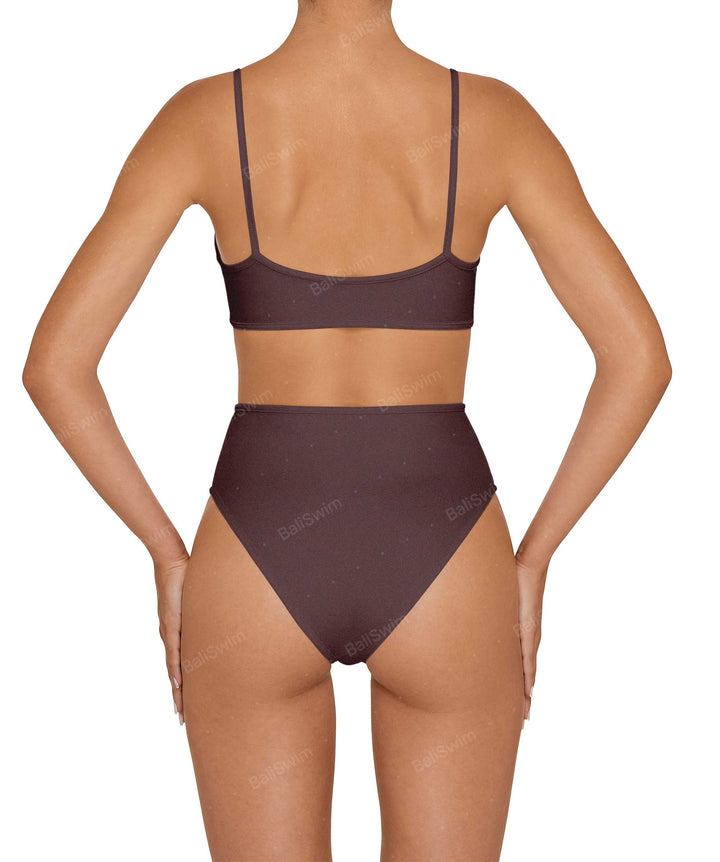 BSWS-T136 Curve Neckline Bralette Top With Binding