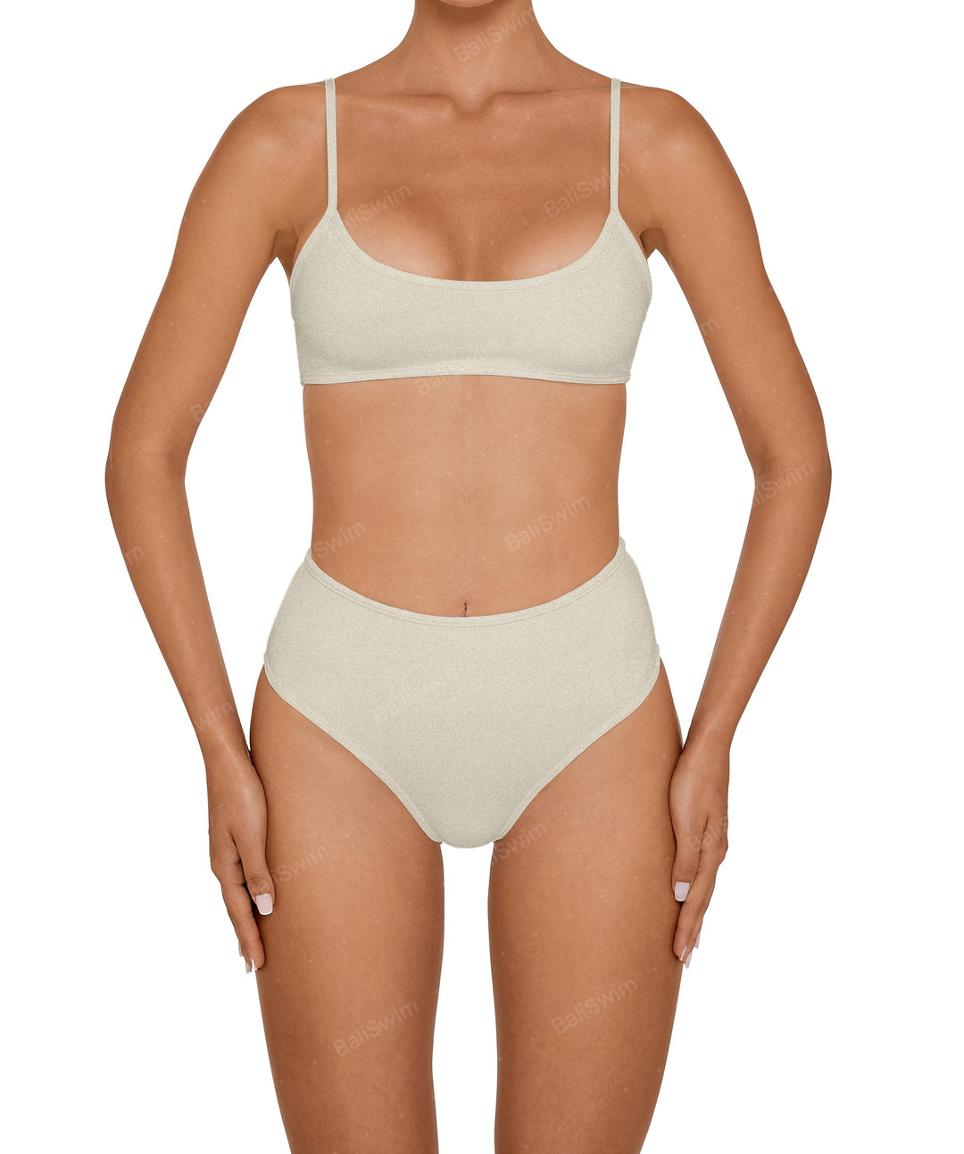 BSWS-T136 Curve Neckline Bralette Top With Binding