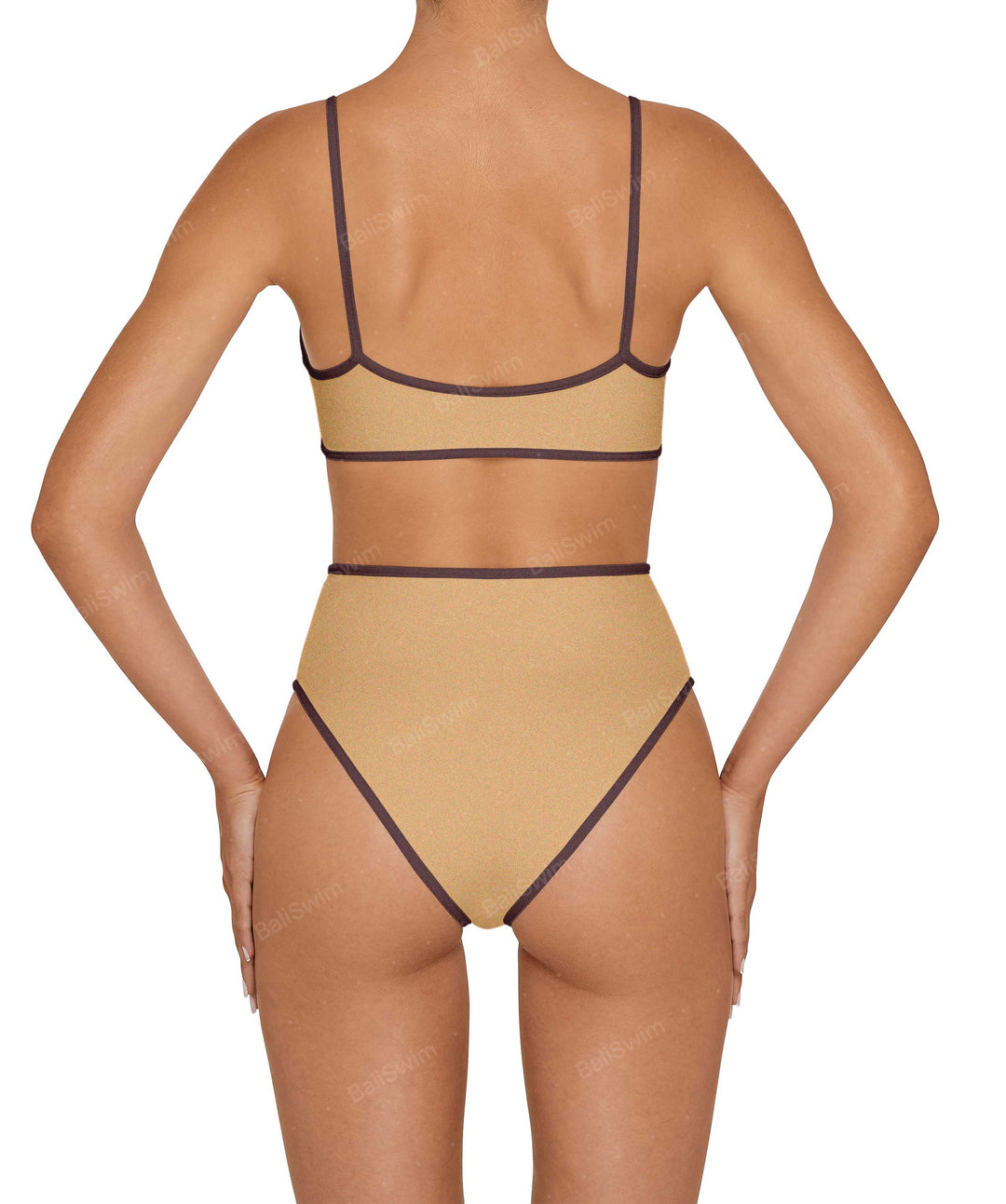 BSWS-T136 Curve Neckline Bralette Top With Binding