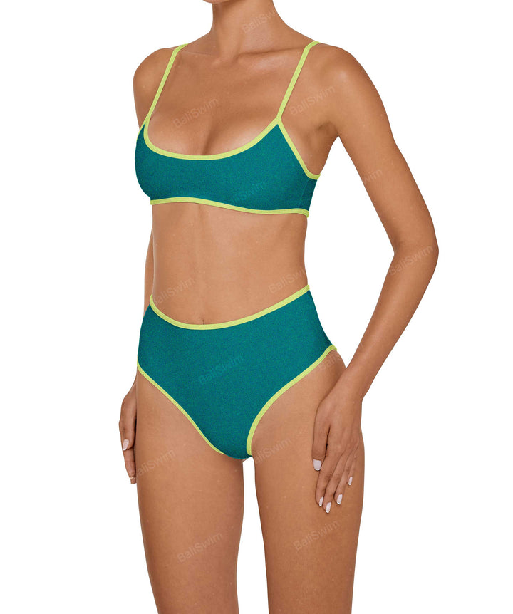 BSWS-T136 Curve Neckline Bralette Top With Binding