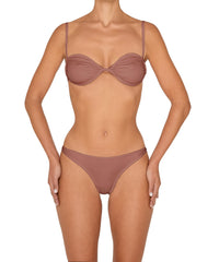 BSWS-T142 Binding Ruched Bralette Top