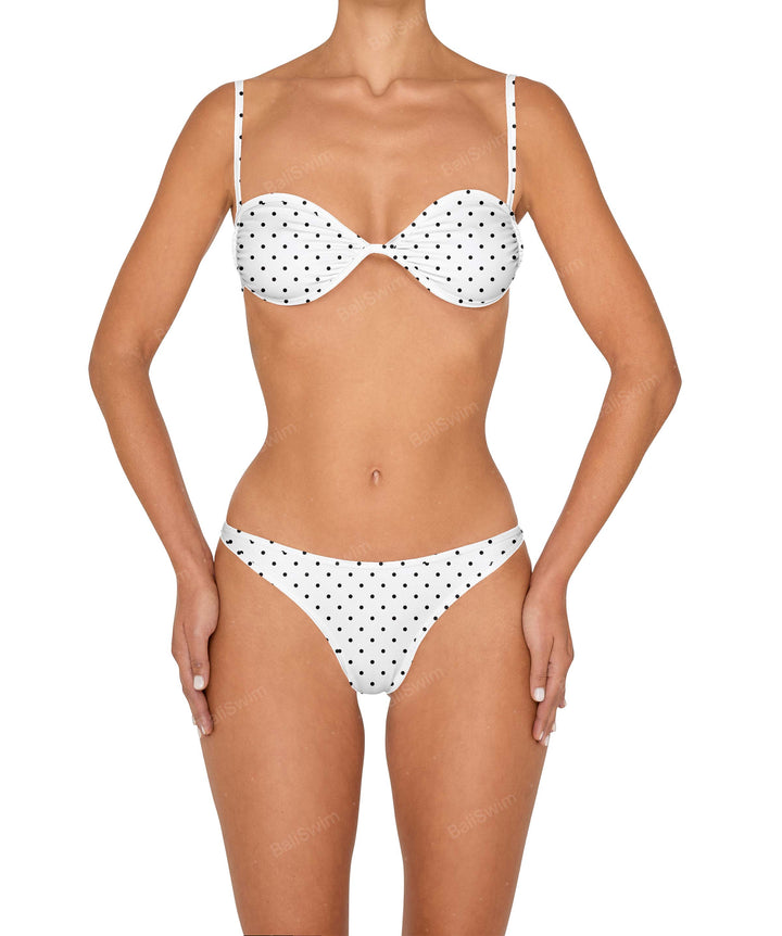 BSWS-T142 Binding Ruched Bralette Top