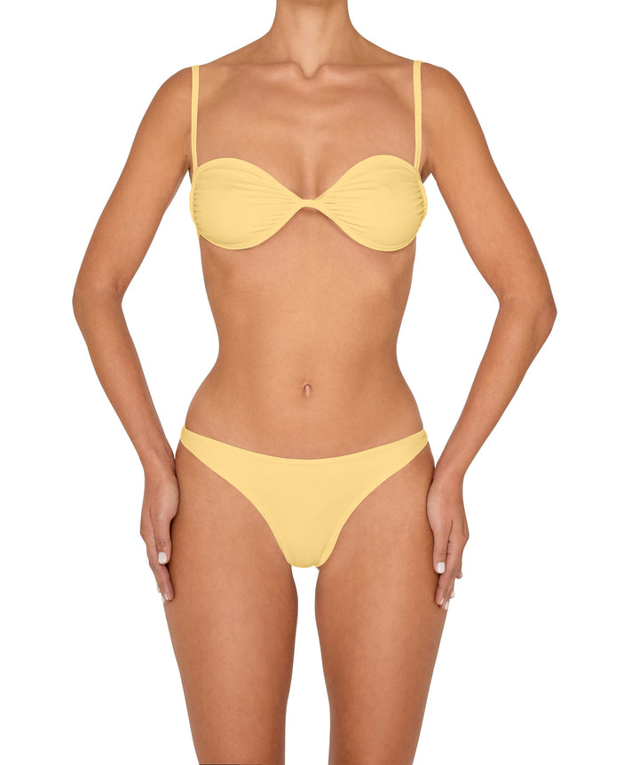 BSWS-T142 Binding Ruched Bralette Top