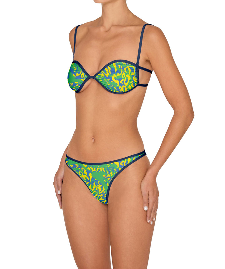 BSWS-T142 Binding Ruched Bralette Top