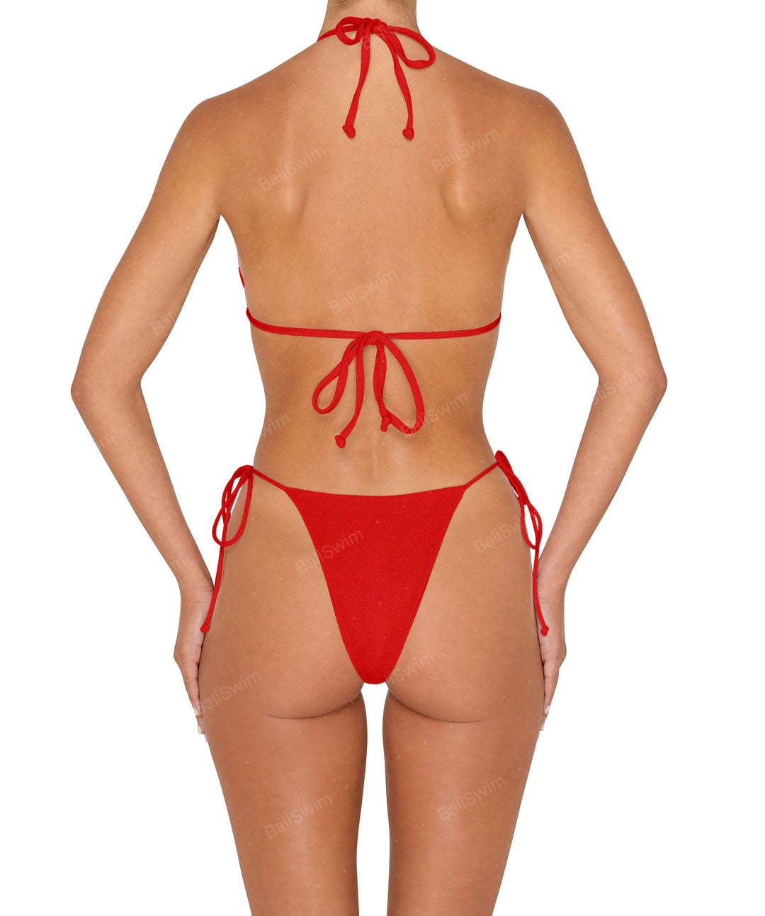BSWS-B146 Tie Side Flower Crochet Cheeky Bottom