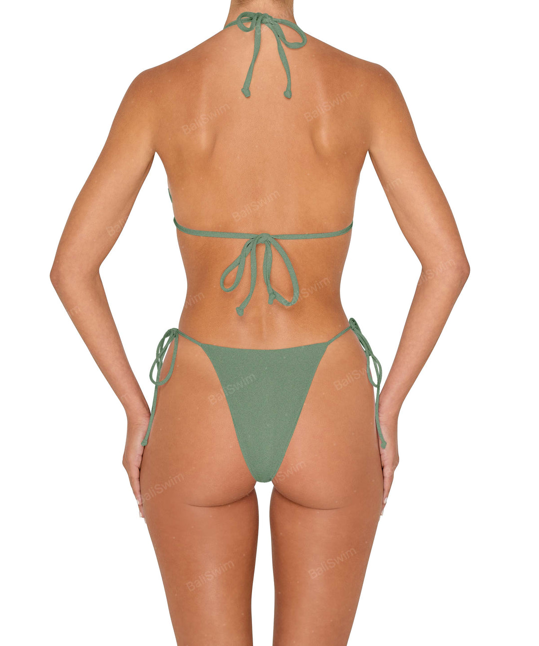 BSWS-B146 Tie Side Flower Crochet Cheeky Bottom