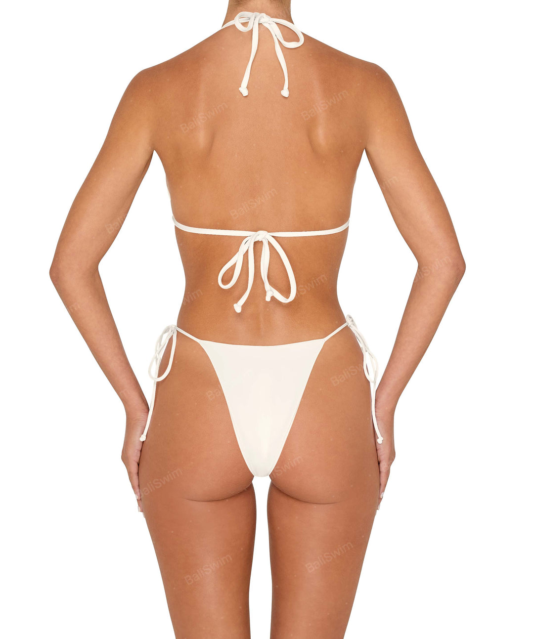BSWS-B146 Tie Side Flower Crochet Cheeky Bottom