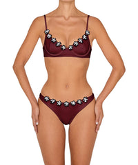 BSWS-T147 Underwire Top With Flower Crochet