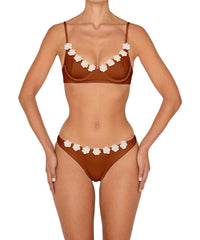 BSWS-T147 Underwire Top With Flower Crochet
