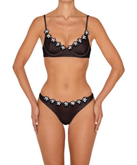 BSWS-T147 Underwire Top With Flower Crochet