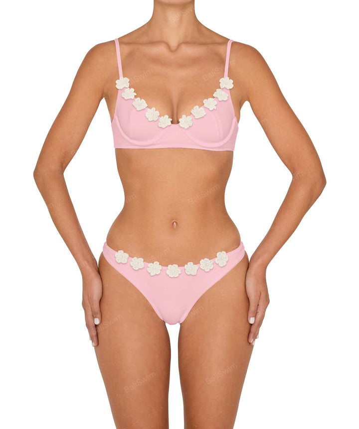 BSWS-B147 Classic Seamless Bottom With Flower Crochet