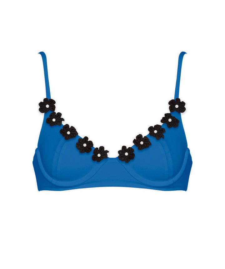 BSWS-T147 Underwire Top With Flower Crochet