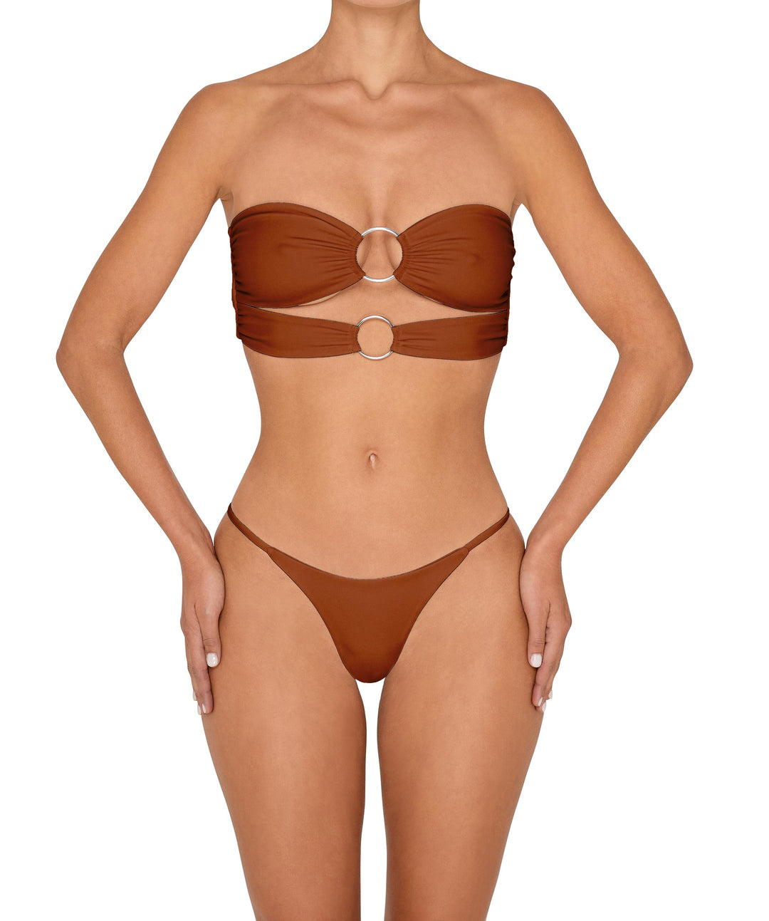 BSWS-B149 Curved Waist High Leg Bottom