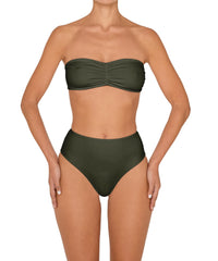 BSWS-T152 Center Front Shirred Bandeau Top